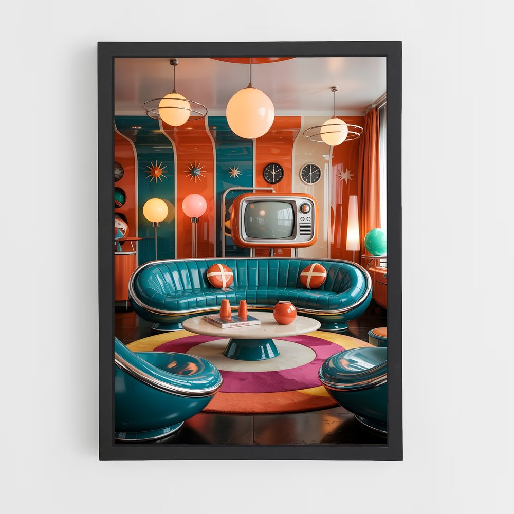 Poster captivant de l'ère atomique – affiche Espace rétro (vue 2)